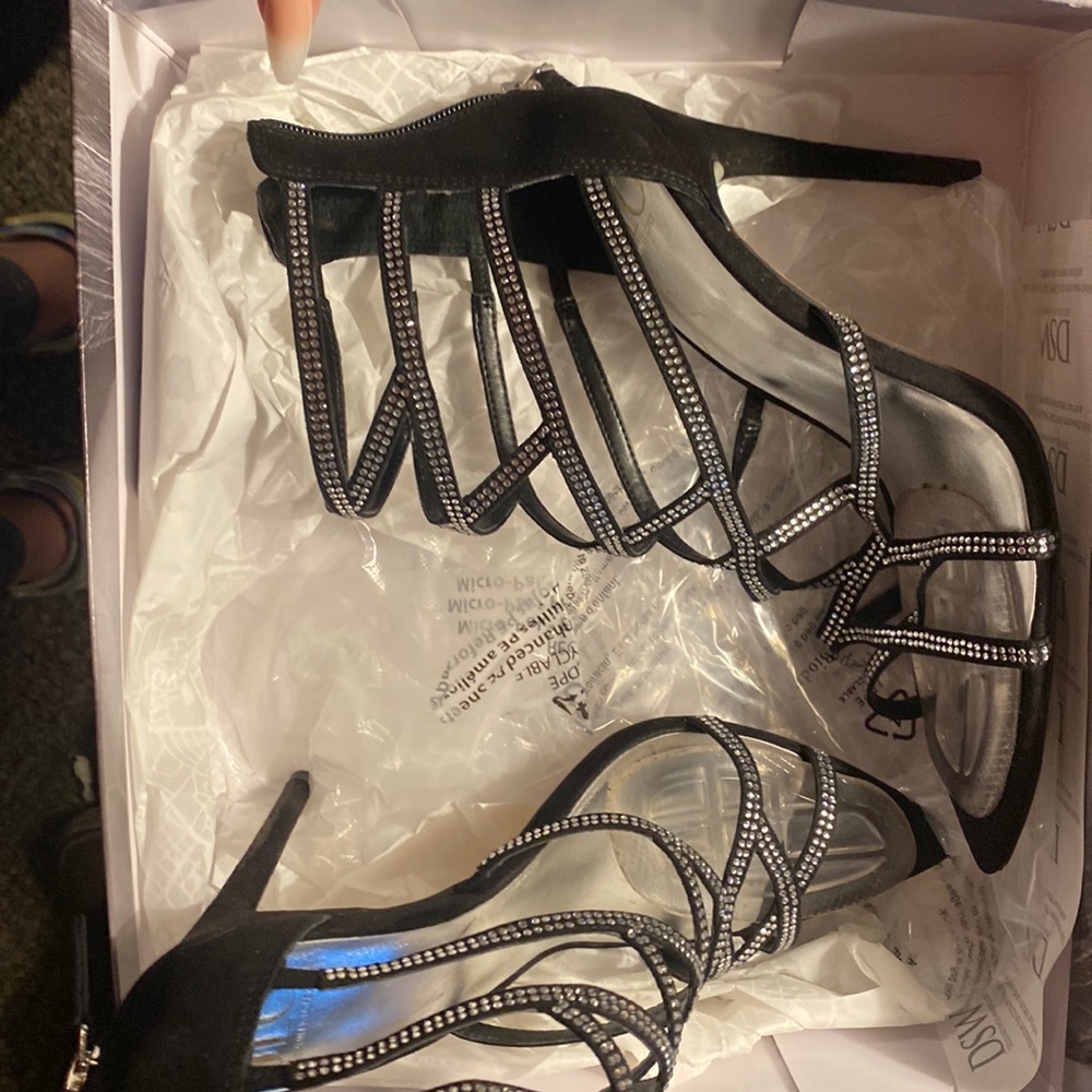 Gorgeous black wrap around heels